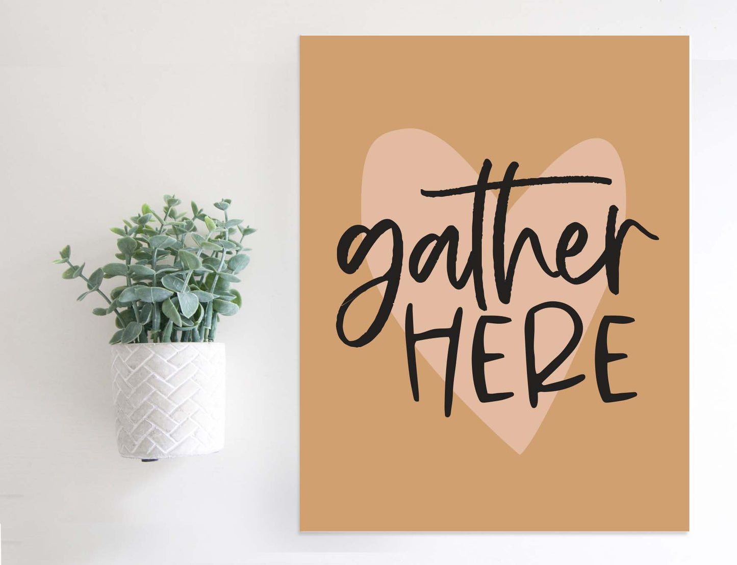 Magnetic Wall Hanging Insert: Gather Here (Thanksgiving/Fall) | INSERT ONLY
