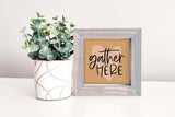 MINI Sign Insert Only: Gather Here (Thanksgiving/Fall) | Magnetic Sign INSERT ONLY