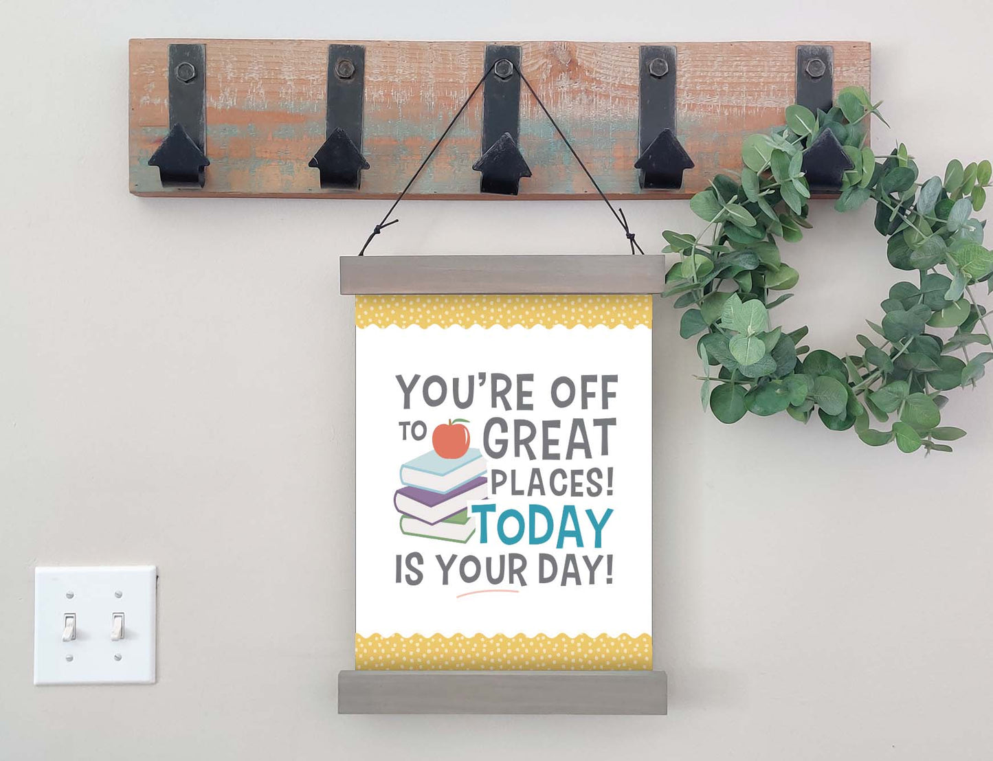 Magnetic Wall Hanging Insert: You're Off To Great Places (Back to School) | INSERT ONLY