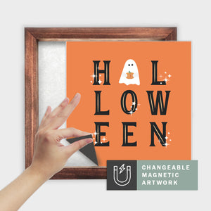 Magnetic Seasonal Decor Insert for Interchangeable Sign (Medium): Halloween | Magnetic Sign Blank Sold Separate