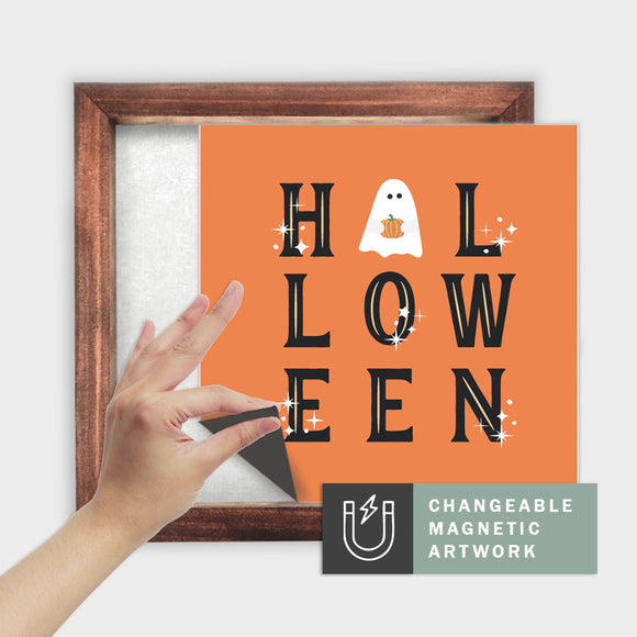 Magnetic Seasonal Decor Insert for Interchangeable Sign (Medium): Halloween | Magnetic Sign Blank Sold Separate