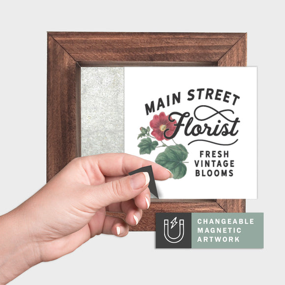 Magnetic Seasonal Art Insert for Interchangeable Decor Sign (Mini Insert Only): Main Street Florist | Spring