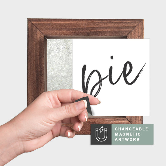 Magnetic Seasonal Decor Insert for Interchangeable Sign (Mini): Pie (Fall) | Magnetic Sign INSERT ONLY