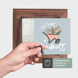 Magnetic Seasonal Art Insert for Interchangeable Decor Sign (Mini Insert Only): Sow Seeds of Kindness | Spring