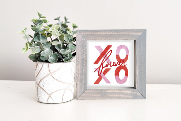 MINI Sign Insert Only: XOXO Forever (Valentine's) | Magnetic Sign INSERT ONLY