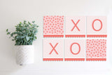 Magnetic Banner Insert: XOXO with Scalloped Edge (Spring/Valentine's) | Magnetic Banner INSERTS ONLY