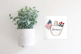 MINI Sign Insert Only: America Market Tote (Summer/Fourth of July) | Magnetic Sign INSERT ONLY