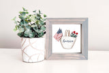 MINI Sign Insert Only: America Market Tote (Summer/Fourth of July) | Magnetic Sign INSERT ONLY