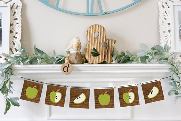 Magnetic Banner Insert: Green Apples (Fall) | Magnetic Banner INSERTS ONLY