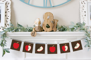 Magnetic Banner Insert: Red Apples (Fall) | Magnetic Banner INSERTS ONLY