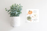 SLIGHTLY FLAWED MINI Sign Insert Only: Autumn Leaves and Pumpkins Please (Thanksgiving/Fall) | Magnetic Sign INSERT ONLY