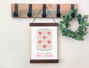 Magnetic Wall Hanging Insert: Batch Made in Heaven (Valentine/Spring) | INSERT ONLY