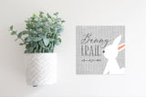 MINI Sign Insert Only: Bunny Trail (Spring/Easter) | Magnetic Sign INSERT ONLY