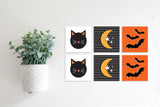 Magnetic Banner Insert: Cats Bats and Moon (Halloween) | Magnetic Banner INSERTS ONLY