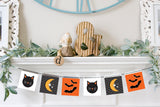 Magnetic Banner Insert: Cats Bats and Moon (Halloween) | Magnetic Banner INSERTS ONLY