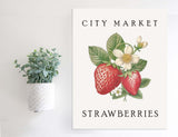 Magnetic Wall Hanging Insert: City Market Strawberries (Spring/Summer) | INSERT ONLY