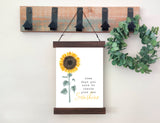 Magnetic Wall Hanging Insert: Create Your Own Sunshine (Summer/Fall Sunflower) | INSERT ONLY