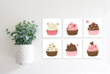 Magnetic Banner Insert: Valentine Cupcakes (Valentine/Winter) | Magnetic Banner INSERTS ONLY