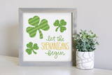 SLIGHTLY FLAWED Medium Size Sign Insert: Shenanigans (St. Patrick's/Spring) | Magnetic Sign INSERT ONLY