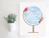 Magnetic Wall Hanging Insert: The Earth Laughs in Flowers (Easter/Spring) | INSERT ONLY