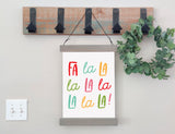 Magnetic Wall Hanging Insert:  Fa La La La La (Christmas) | INSERT ONLY