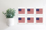 Magnetic Banner Insert: Flags on Faux Wood (Summer/Fourth of July) | Magnetic Banner INSERTS ONLY