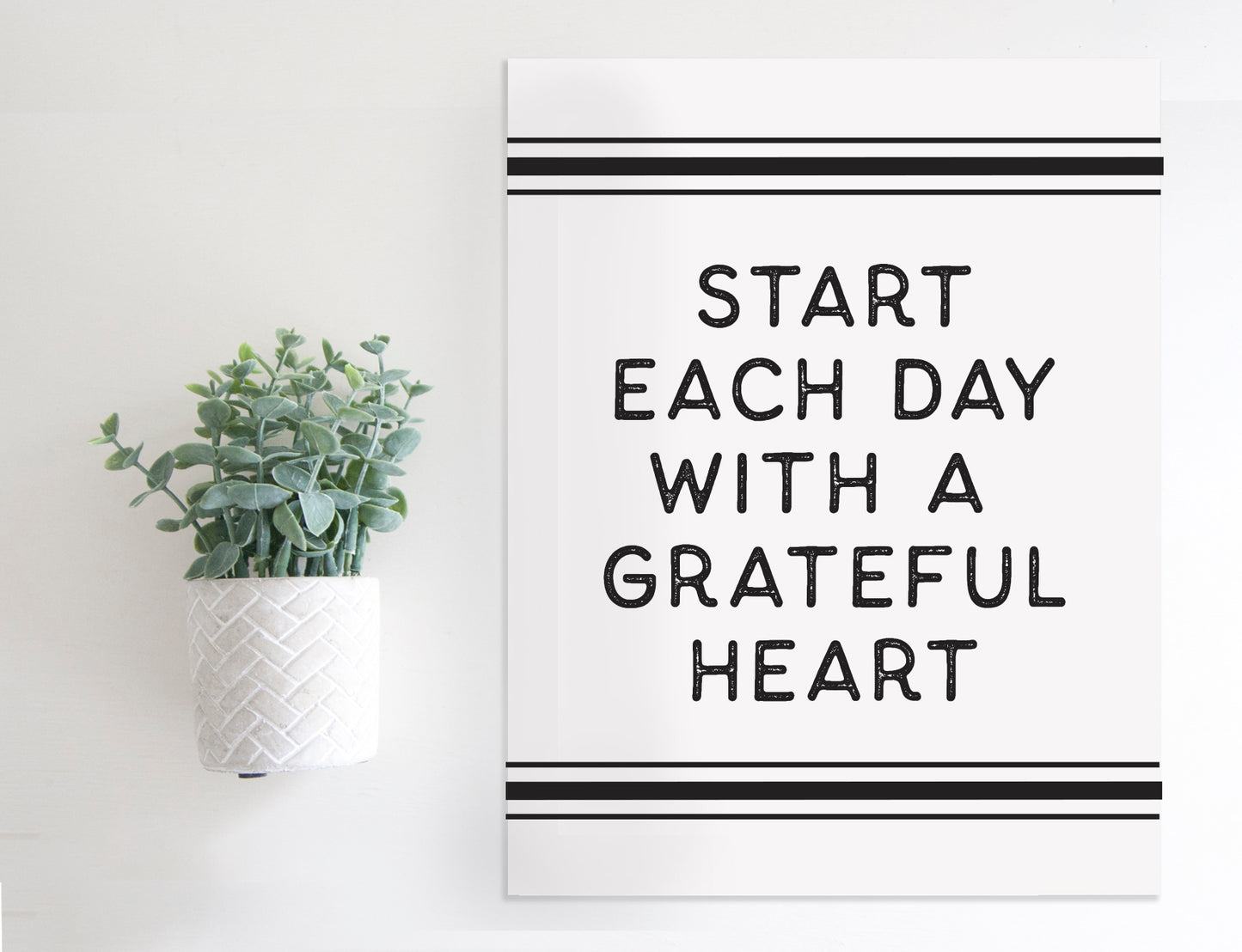 Magnetic Wall Hanging Insert: Grateful Heart | INSERT ONLY