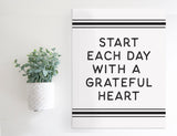 Magnetic Wall Hanging Insert: Grateful Heart | INSERT ONLY