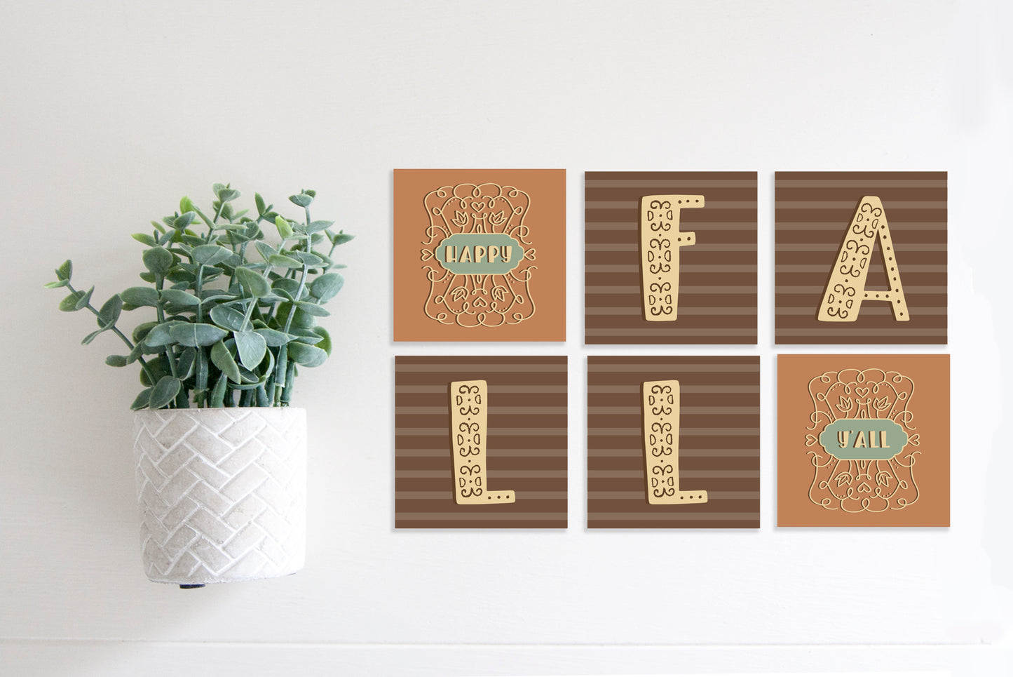 Magnetic Banner Insert: Happy Fall Y'all | Magnetic Banner INSERTS ONLY