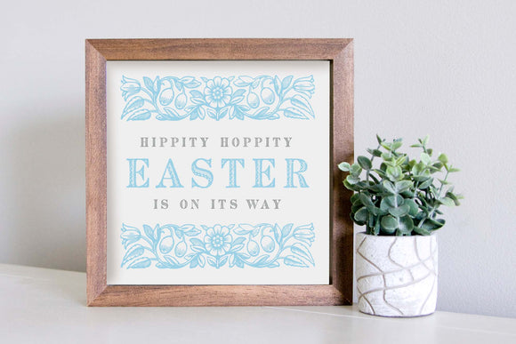 Medium Size Sign Insert: Easter's On Its Way (Spring) | Magnetic Sign INSERT ONLY