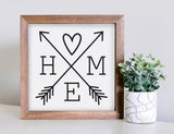 Medium Size Sign Insert: HOME Arrows | Magnetic Sign INSERT ONLY