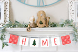 Magnetic Banner Insert: Home with Christmas Tree | Magnetic Banner INSERTS ONLY