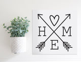 Medium Size Sign Insert: HOME Arrows | Magnetic Sign INSERT ONLY