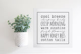 Medium Size Sign Insert: Spring Vibes | Magnetic Sign INSERT ONLY