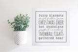 Medium Size  Sign Insert: Winter Vibes | Magnetic Sign INSERT ONLY