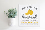 SLIGHTLY FLAWED Medium Size Sign Insert: COLOR Fresh Pressed Lemonade (Spring/Summer) | Magnetic Sign INSERT ONLY