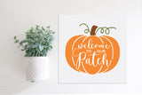 SLIGHTLY FLAWED Medium Size Sign Insert: Welcome To Our Patch COLOR (Fall/Halloween/Thanksgiving) | Magnetic Sign INSERT ONLY