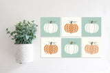 SLIGHTLY FLAWED Magnetic Banner Inserts | Patterned Pumpkins (Fall/Thanksgiving)| Magnetic Banner INSERTS ONLY