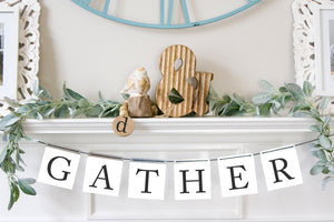 Magnetic Banner Insert: Gather (Fall/Everyday) | Magnetic Banner INSERTS ONLY