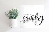 SLIGHTLY FLAWED Medium Size Sign Insert: Happy Birthday | Magnetic Sign INSERT ONLY