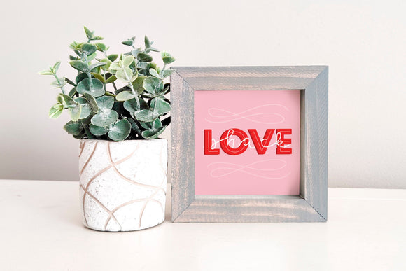 MINI Sign Insert Only: Love Shack (Valentine's) | Magnetic Sign INSERT ONLY