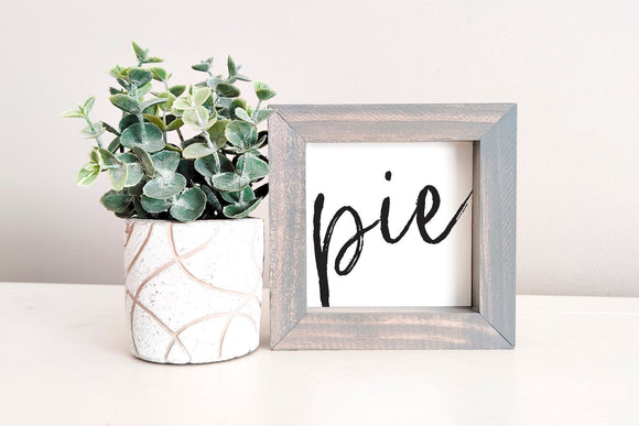 MINI Sign Insert Only: Pie (Fall) | Magnetic Sign INSERT ONLY