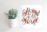 Medium Size Sign Insert: Bloom with Grace (Spring/Everyday) | Magnetic Sign INSERT ONLY