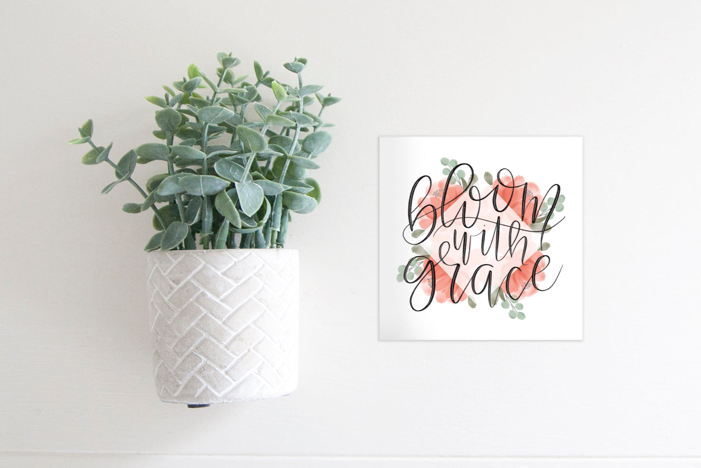 MINI Sign Insert Only: Bloom with Grace (Spring/Everyday) | Magnetic Sign INSERT ONLY