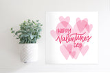 Medium Size Sign Insert: Happy Valentine's Day | Magnetic Sign INSERT ONLY