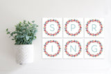 Magnetic Banner Insert: Spring Floral Wreath | Magnetic Banner INSERTS ONLY