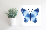 Medium Size Sign Insert: Blue Watercolor Spring Butterfly | Magnetic Sign INSERT ONLY