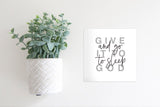 SLIGHTLY FLAWED MINI Sign Insert Only: Give It To God | Magnetic Sign INSERT ONLY