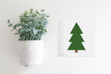 SLIGHTLY FLAWED MINI Sign Insert Only: Christmas Tree Icon | Magnetic Sign INSERT ONLY