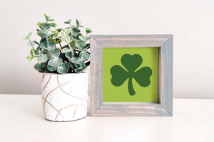 MINI Sign Insert Only: Shamrock Icon (St. Patrick's/Spring) | Magnetic Sign INSERT ONLY